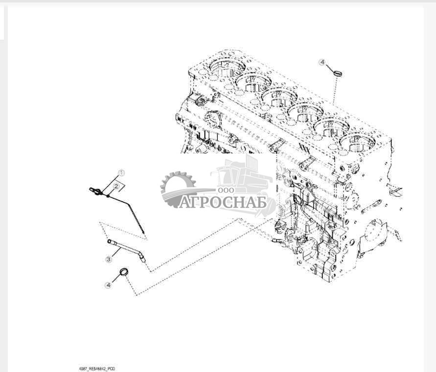 4087 Engine Oil Dipstick Tube 